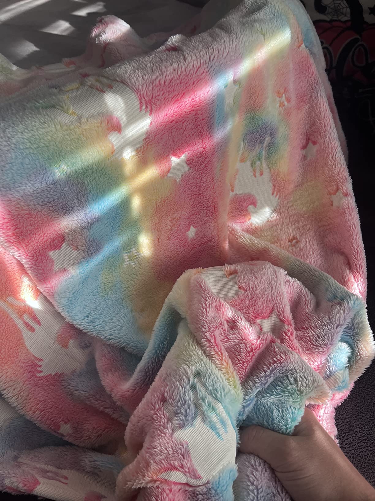 Glow In The Dark Unicorn Blanket - Soft Flannel Plush - Uporpor - Uporpor