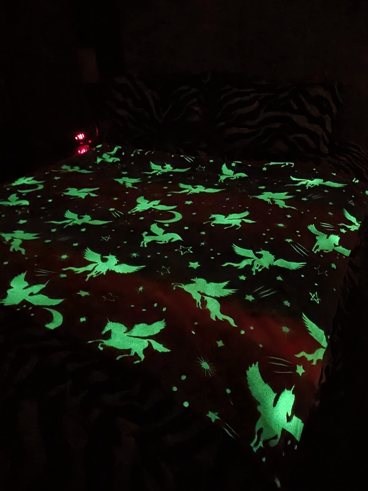 Glow In The Dark Unicorn Blanket - Soft Flannel Plush - Uporpor - Uporpor
