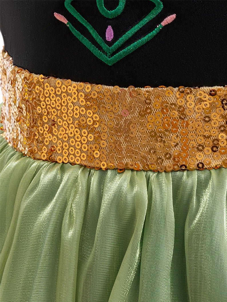 Light up Princess Costumes for Anna Girls Party - Uporpor - Uporpor