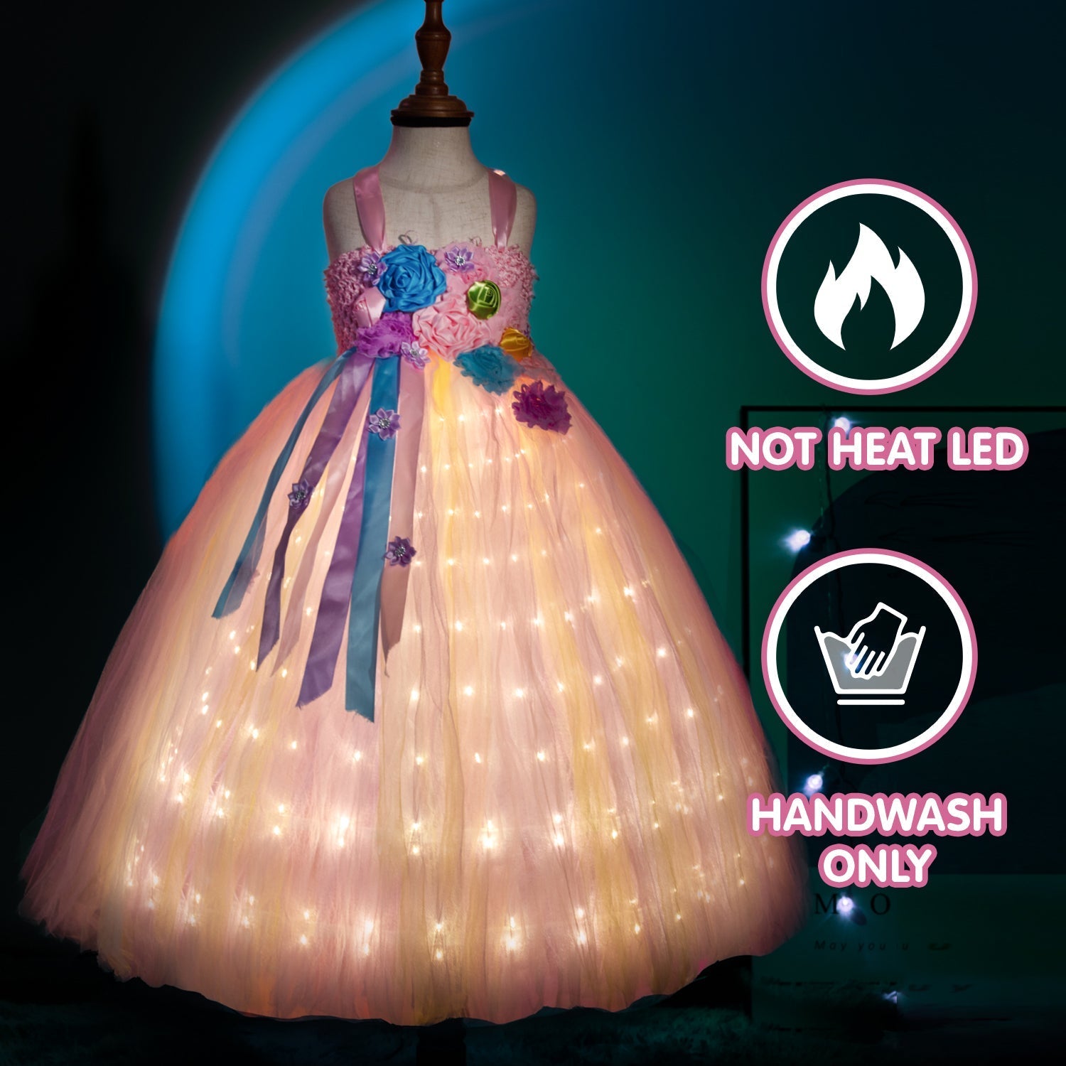 Unicorn Light Up Princess Dress - Uporpor - Uporpor