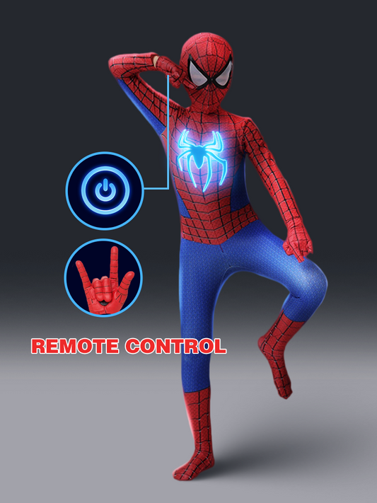 Light Up Superhero Costume Bodysuit for Kids