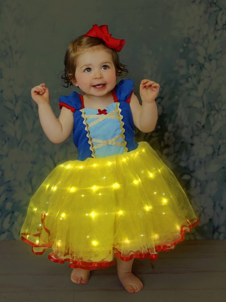 Light Up Snow White Fairytale Tutu Costume - Disney Princess Dress by Uporpor