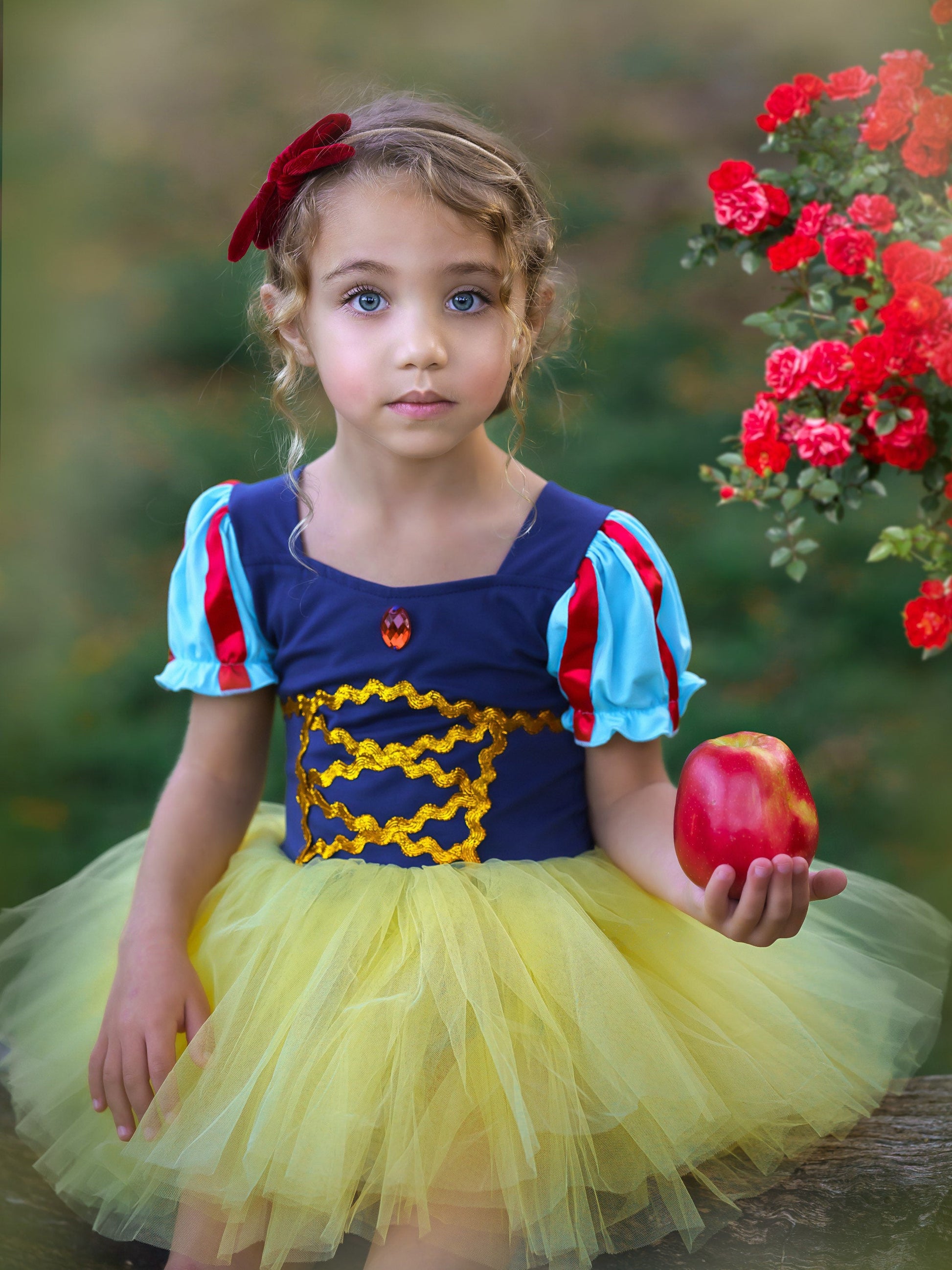 Light Up Snow White Royal Tutu Costume - Disney Themed Kids' Dress - Uporpor