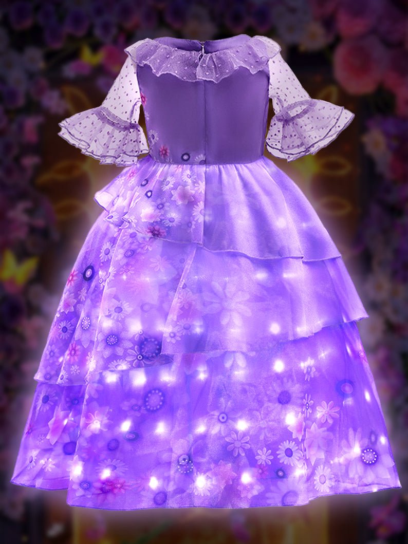 Disney Light Up Encanto Isabela Dress Costume for Girls - Uporpor