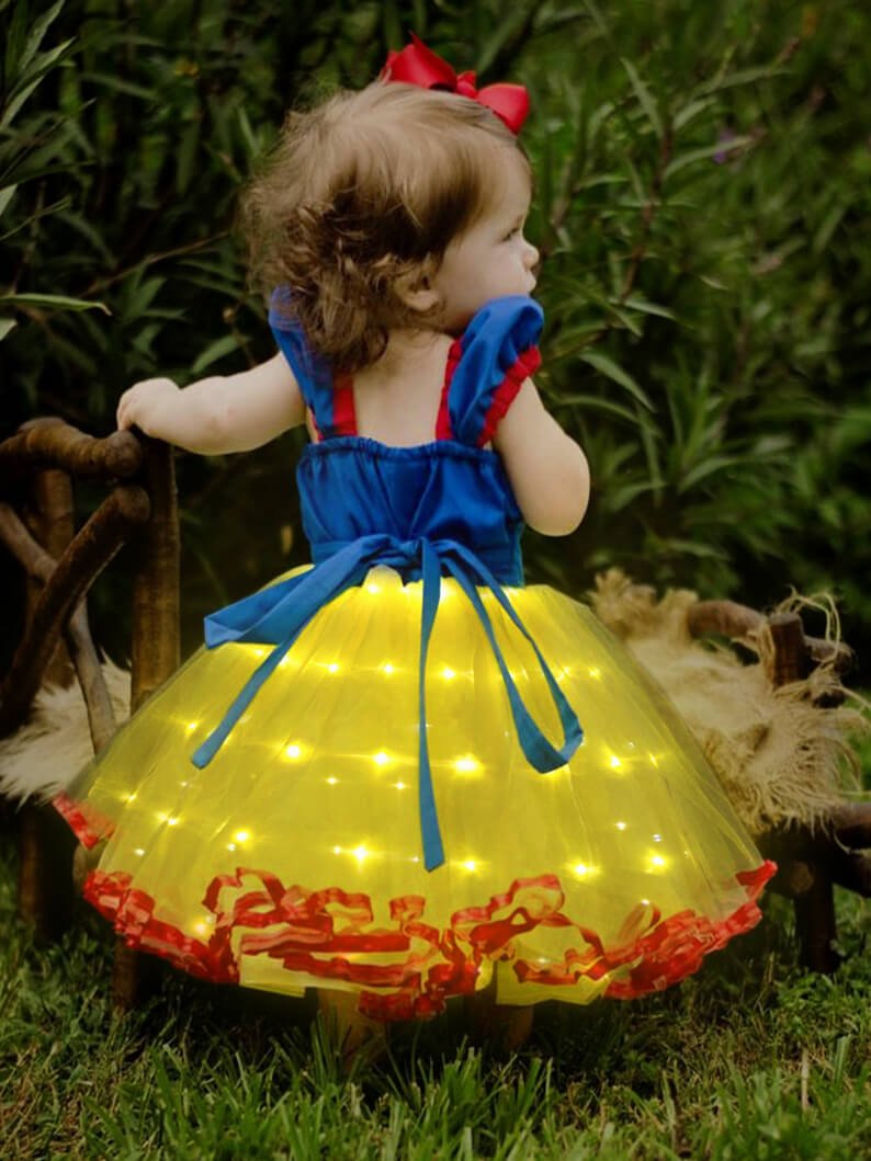 Light Up Snow White Fairytale Tutu Costume - Disney Princess Dress by Uporpor