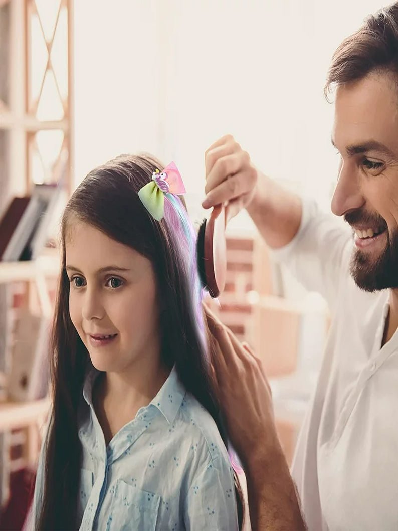 6 Colors Unicorn Bow Curly Ponytails Hair Clips - Uporpor - Uporpor