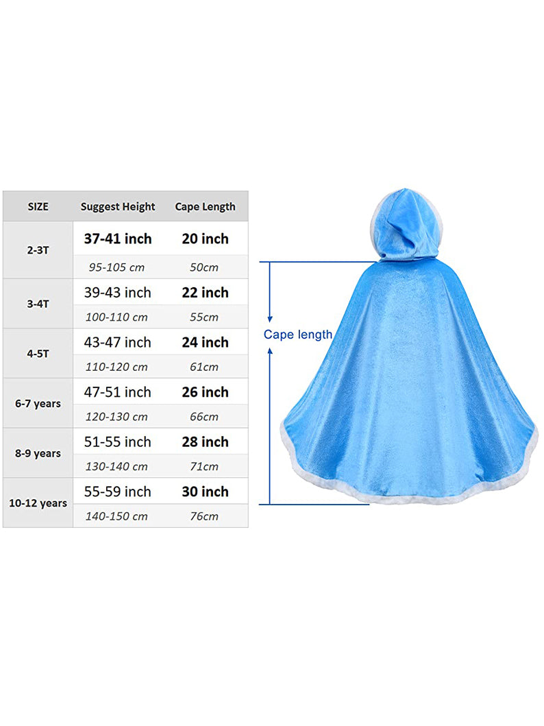 Chili Fur Princess Hooded Cape Cloaks