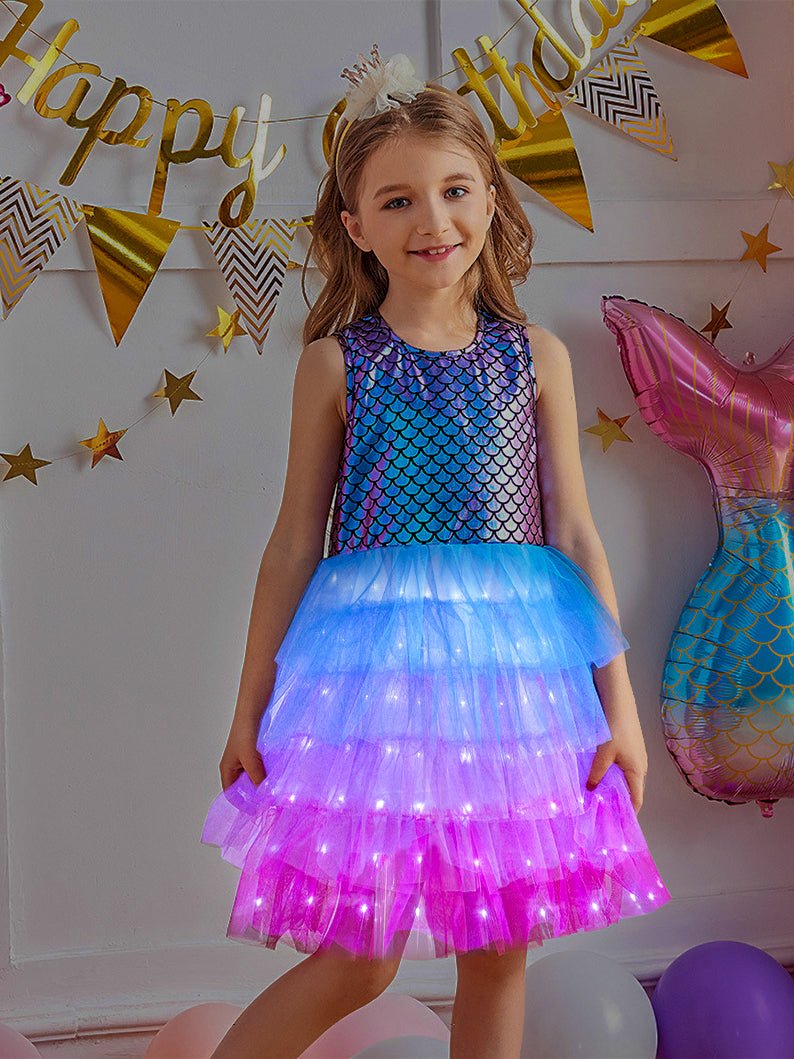 Little Girl Party LED Baby Dress - Uporpor