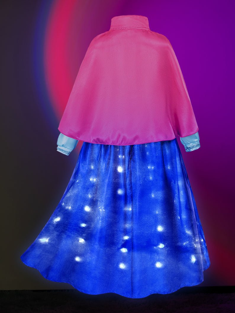 Anna Light up Princess Costumes Party Dress Up for Girls - Uporpor - Uporpor