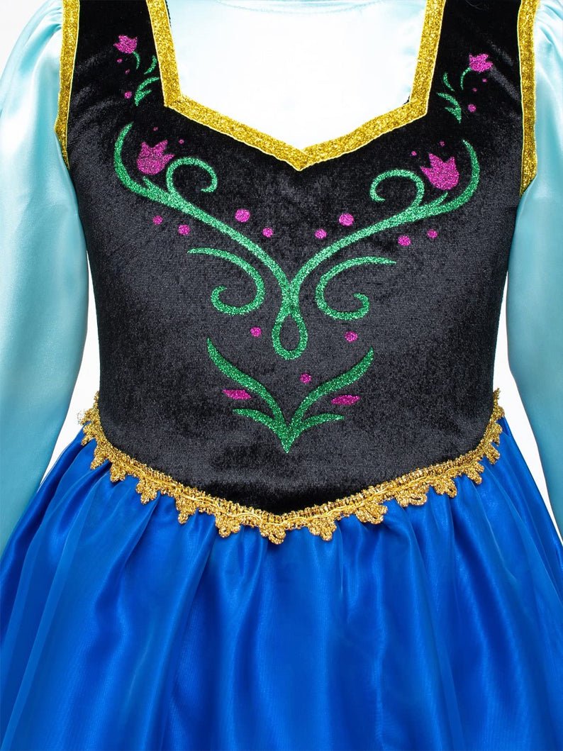 Anna Light up Princess Costumes Party Dress Up for Girls - Uporpor - Uporpor