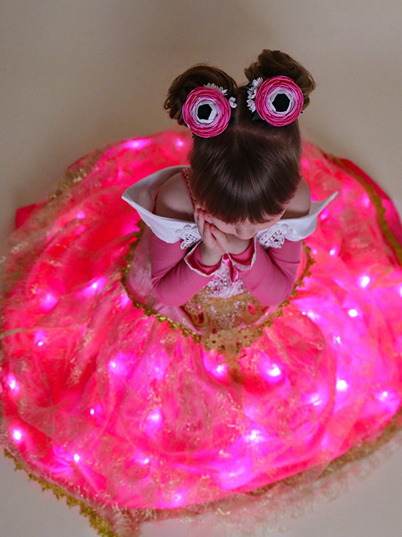 Beauty Princess Dress Up Fancy LED Costumes - Uporpor