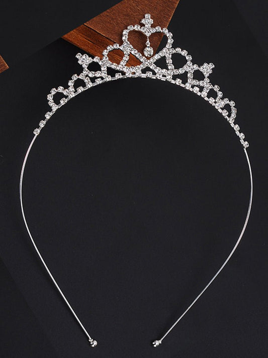 Crown Tiara Headpiece Princess Party Rhinestone Hair Band for Girls - Uporpor