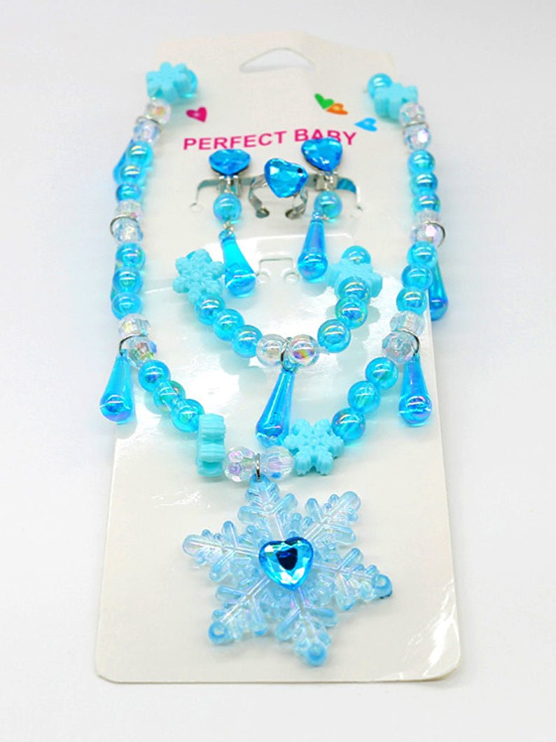 Elsa Snowflake Princess Accessories Set（4 Set） - Uporpor