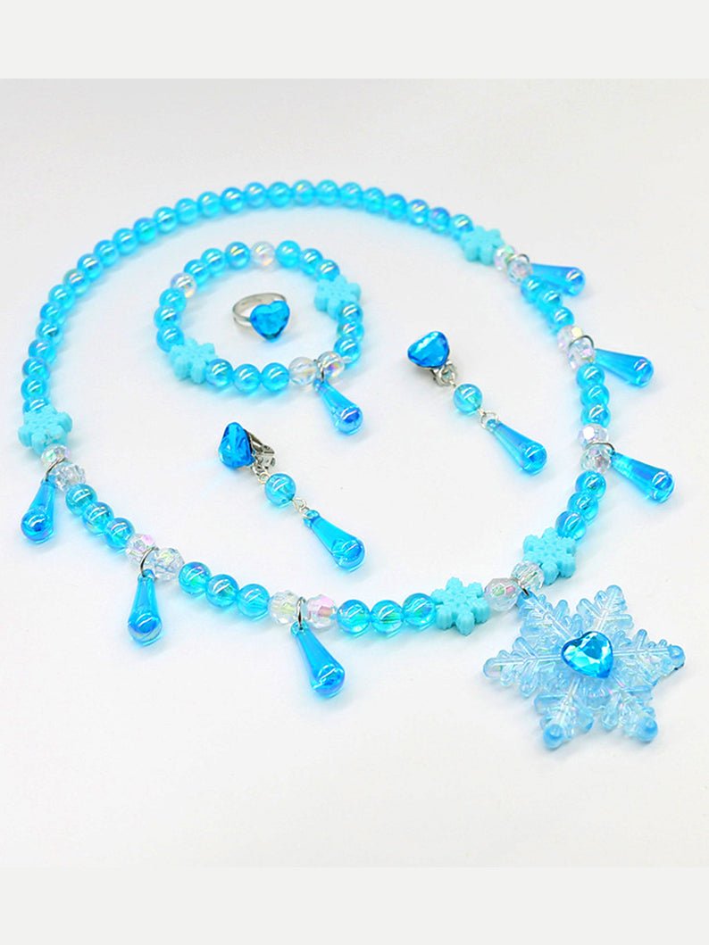 Elsa Snowflake Princess Accessories Set（4 Set） - Uporpor