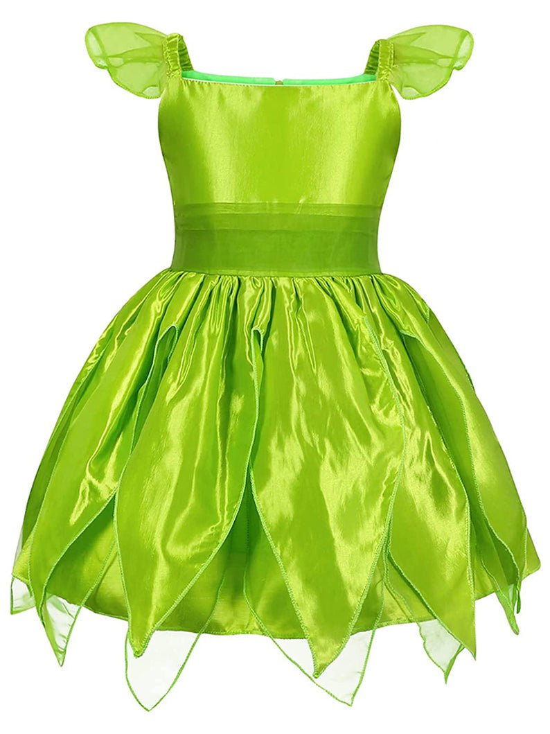 Glowing short-sleeve Tink Bell Costume for Girls Fancy Party Fairy Dress Outfit - Uporpor - Uporpor