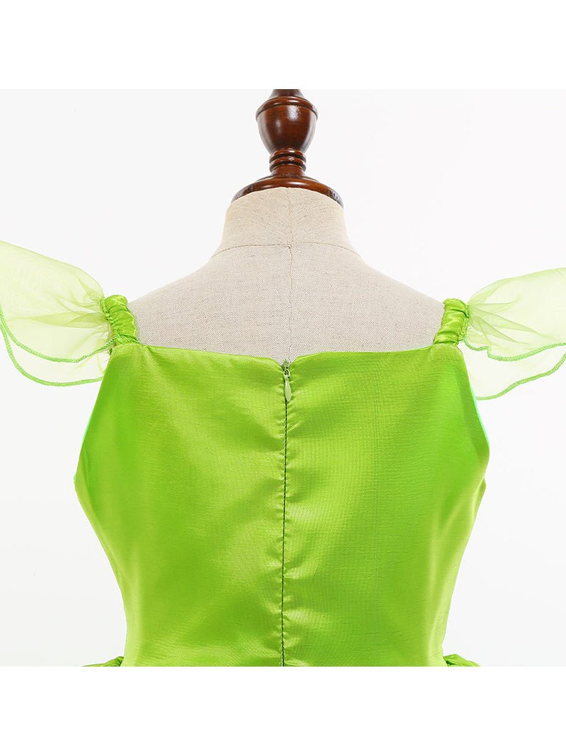 Glowing short-sleeve Tink Bell Costume for Girls Fancy Party Fairy Dress Outfit - Uporpor - Uporpor