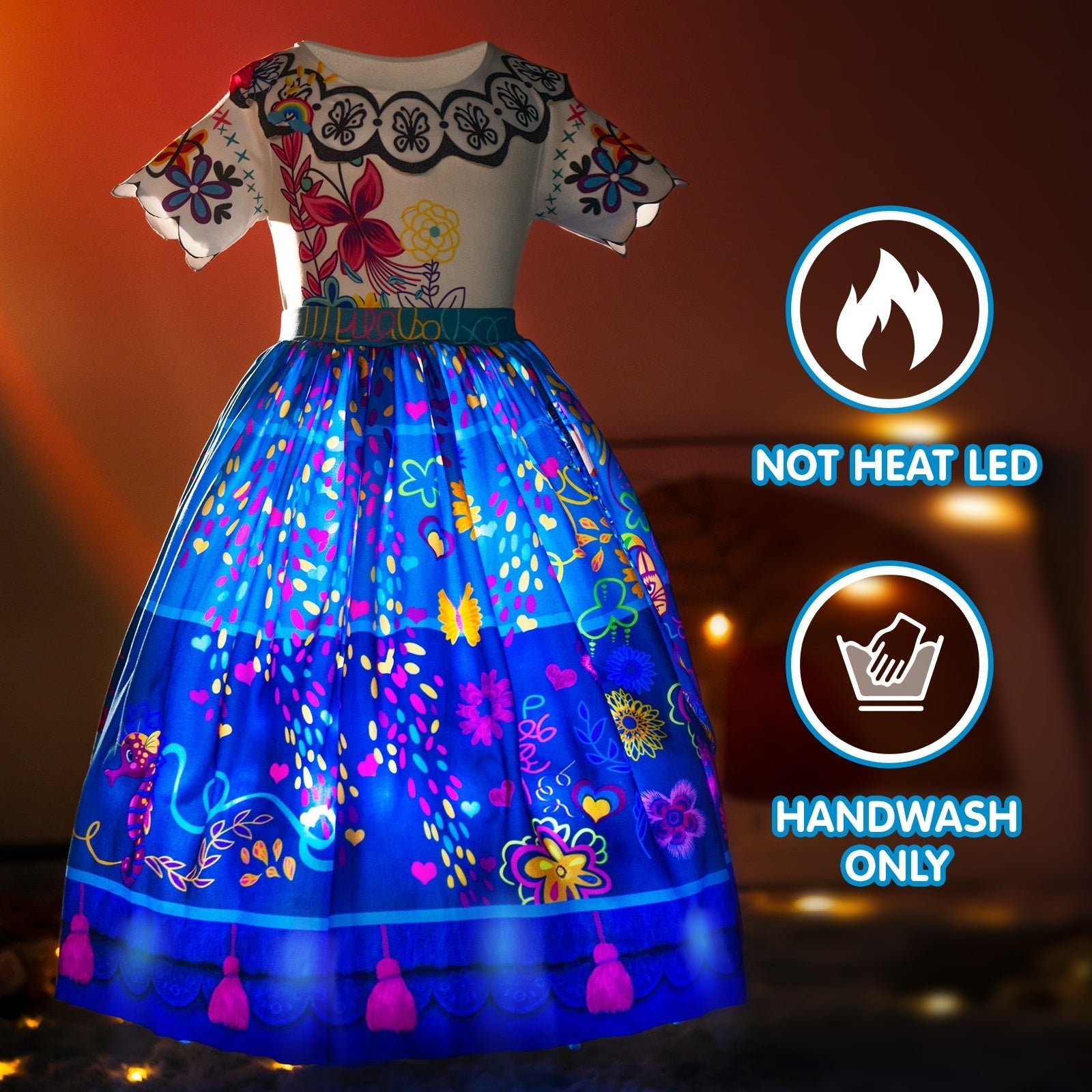 LED Party Dress Little Girl Gift - Uporpor