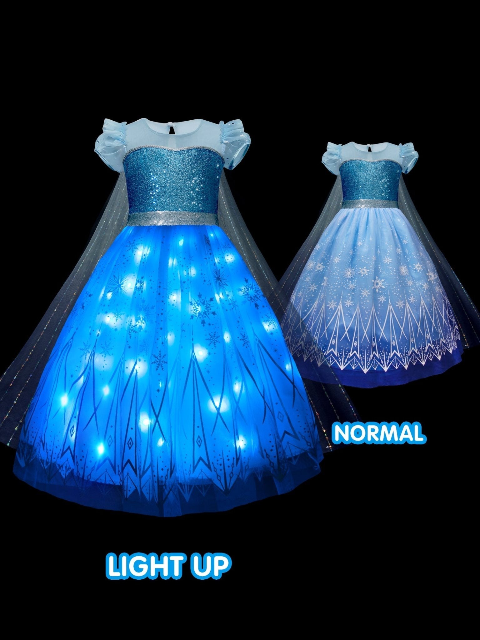 LED Snow Princess Costume For Girl - Uporpor