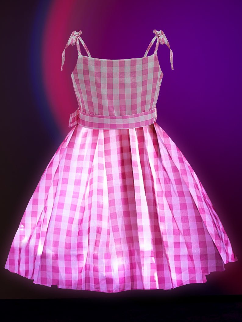 Light up Brabei Girls Pink Costume Dress Dress Up Party- Uporpor - Uporpor