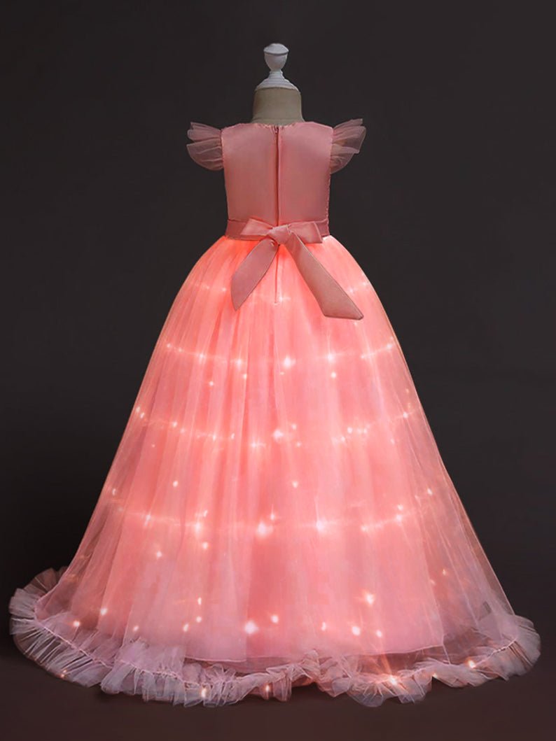 Light UP Dance Gown Bridesmaid Wedding Pageant - Uporpor