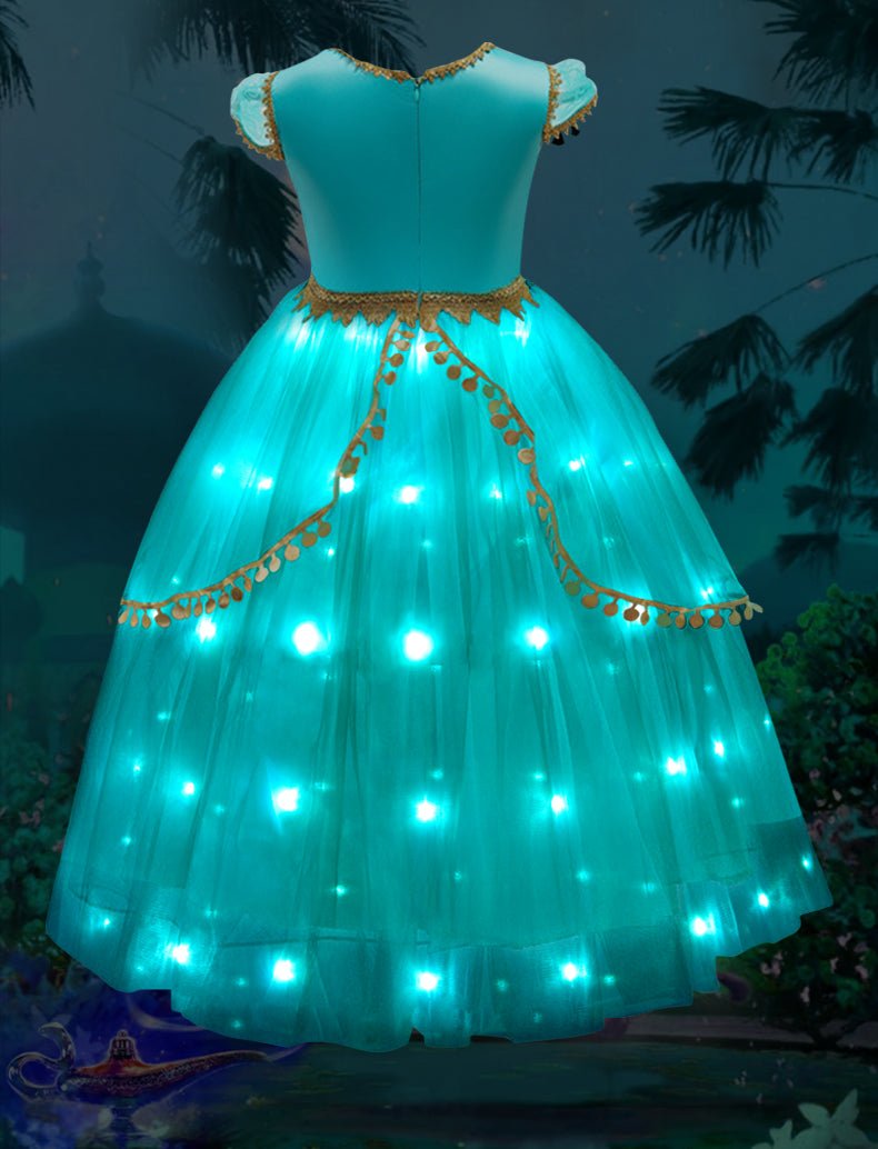 Light Up Jasmine Costume Princess Dresses for Party - Uporpor - Uporpor