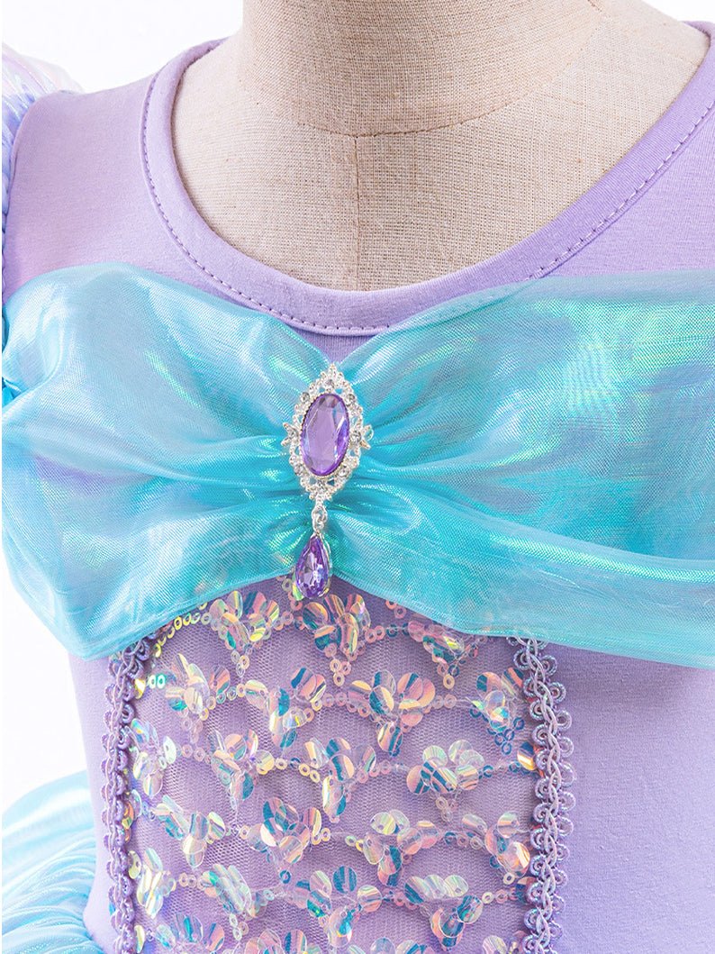 Light Up Little Mermaid Ariel Inspired Princess Dress for Party - Uporpor - Uporpor