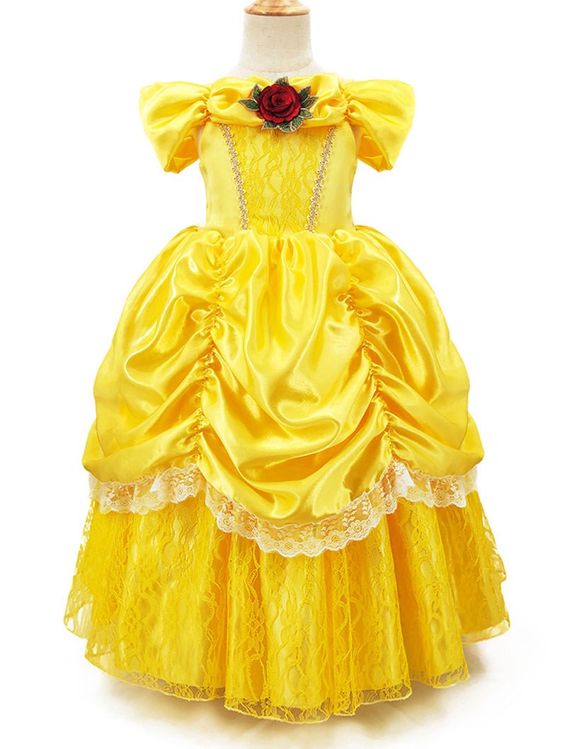 Light up Princess Belle Costume for Girls Valentines outfit - Uporpor - Uporpor