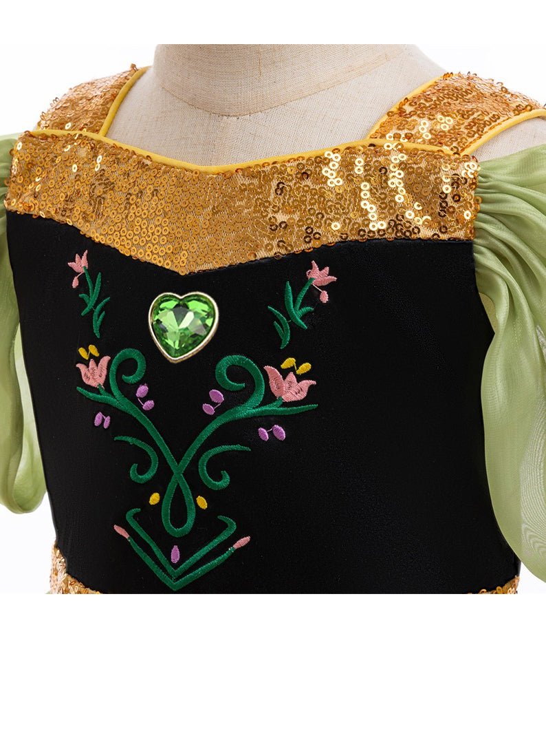 Light up Princess Costumes for Anna Girls Party - Uporpor - Uporpor