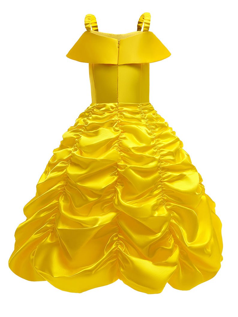 Light Up Princess for Girls Off Shoulder Layered Dress - UPORPOR - Uporpor