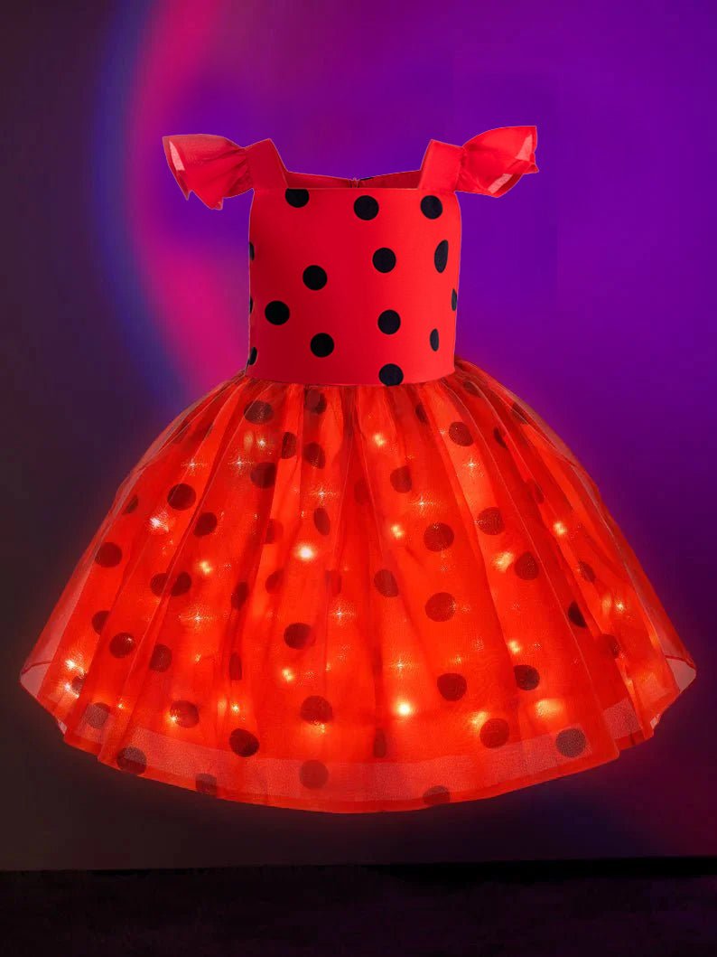 Light up Princess ladybug Costume for Girls Party - Uporpor - Uporpor