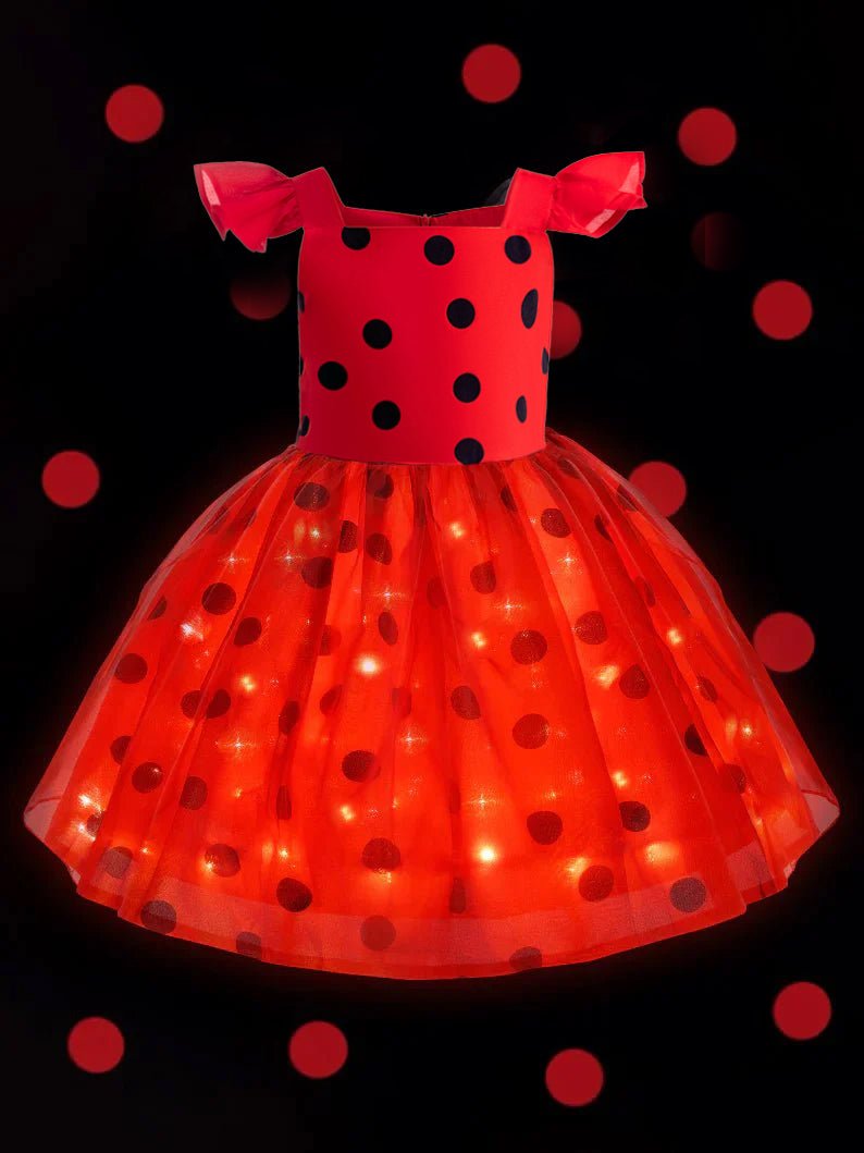 Light up Princess ladybug Costume for Girls Party - Uporpor - Uporpor