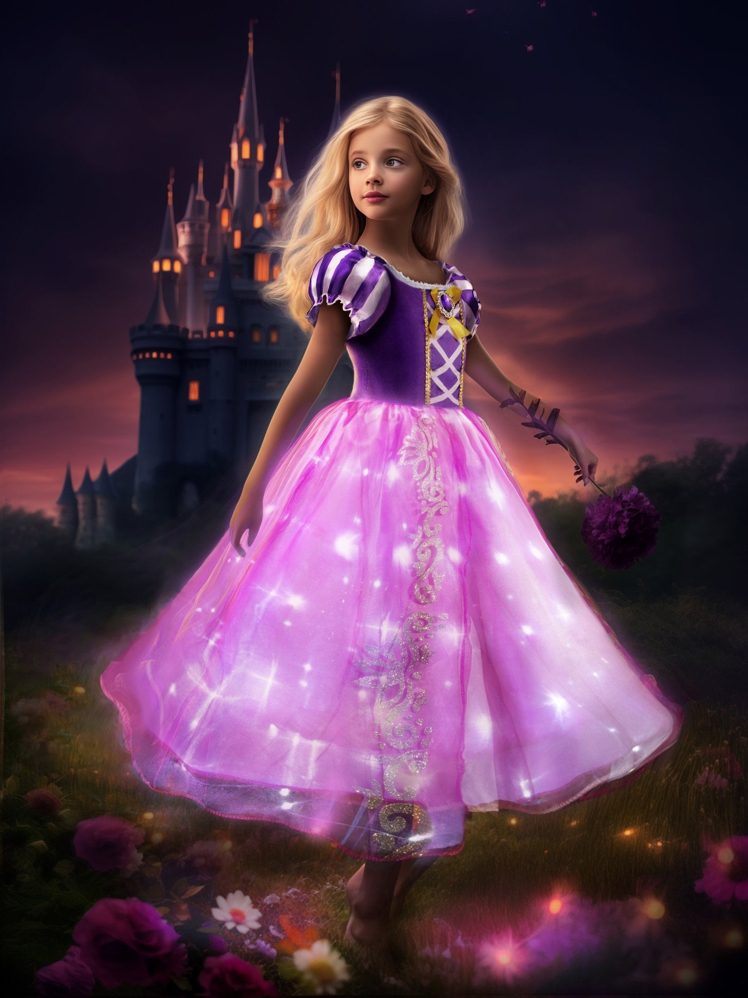 Light up Puff Sleeve Princess Costume - Uporpor - Uporpor