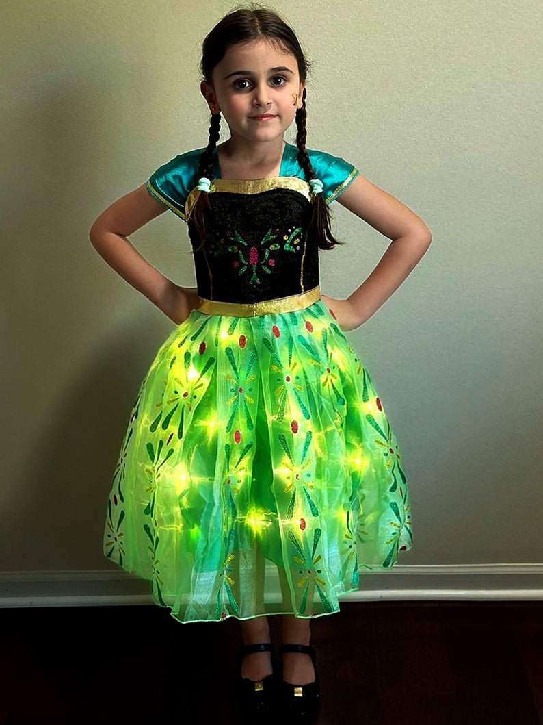 Light Up Snow Princess Costume For Girl - Uporpor