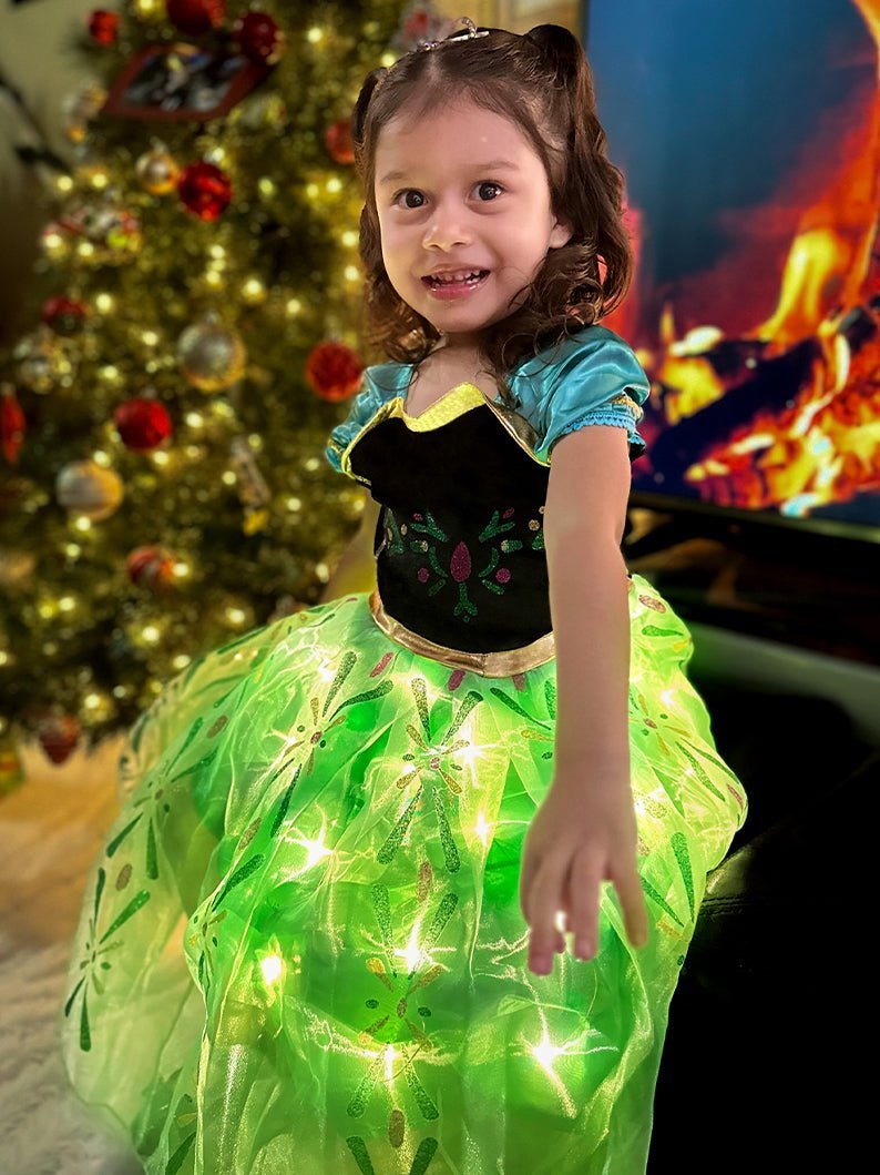 Light Up Snow Princess Costume For Girl - Uporpor