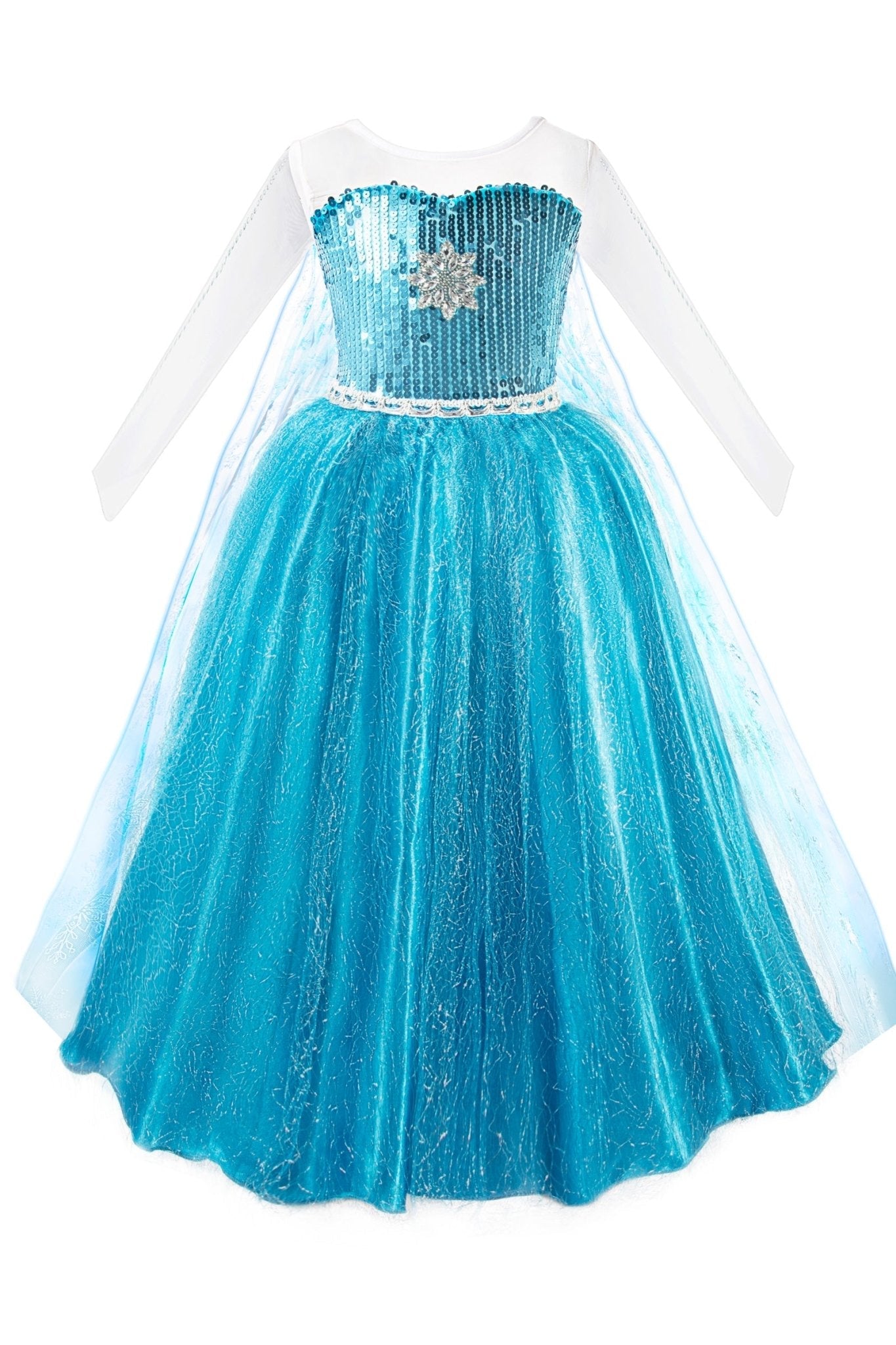 Light Up Snow Princess Dresses for Girls Party - Uporpor