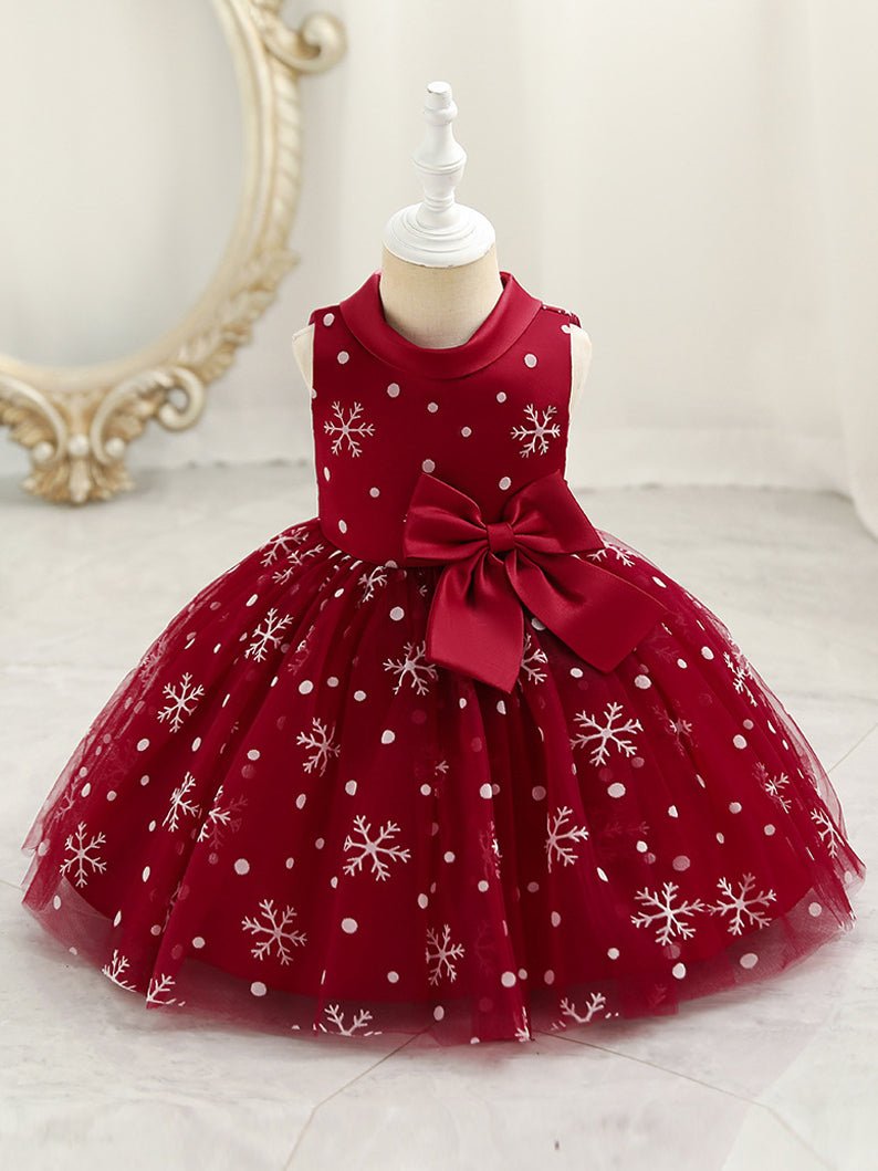 Light Up Snowflake Sleeveless Valentines outfit Princess Dress