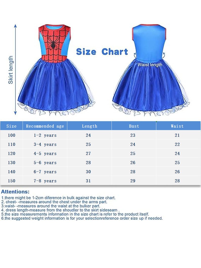 Light-up Spider-Girl Costume Dress with Super Hero Mask for Party - UPORPOR - Uporpor