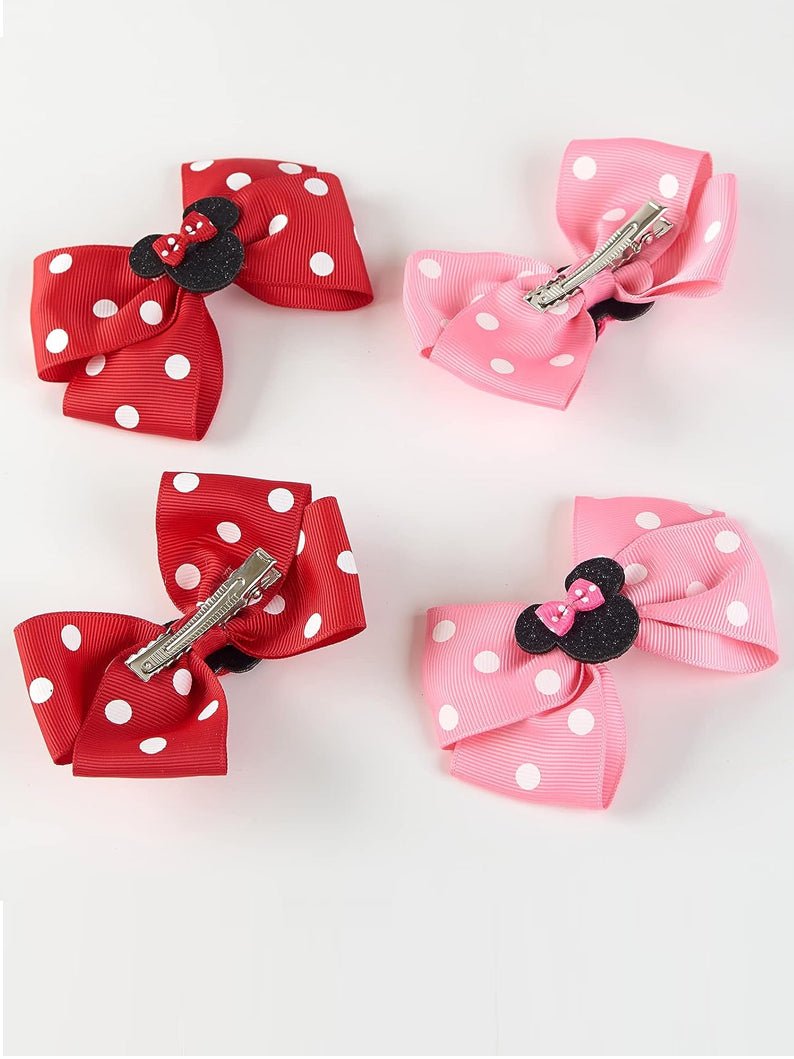 Minnie Mouse Hair Bow Clips for Girls Costume Accessories Party - Uporpor - Uporpor