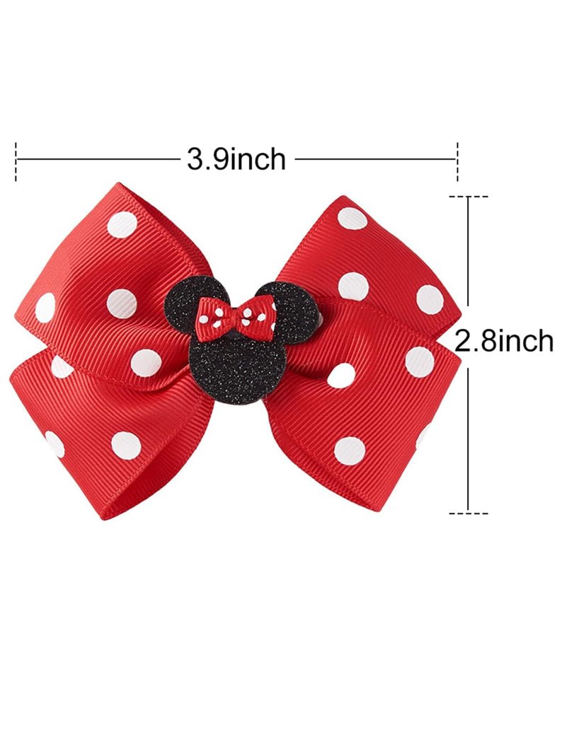 Minnie Mouse Hair Bow Clips for Girls Costume Accessories Party - Uporpor - Uporpor