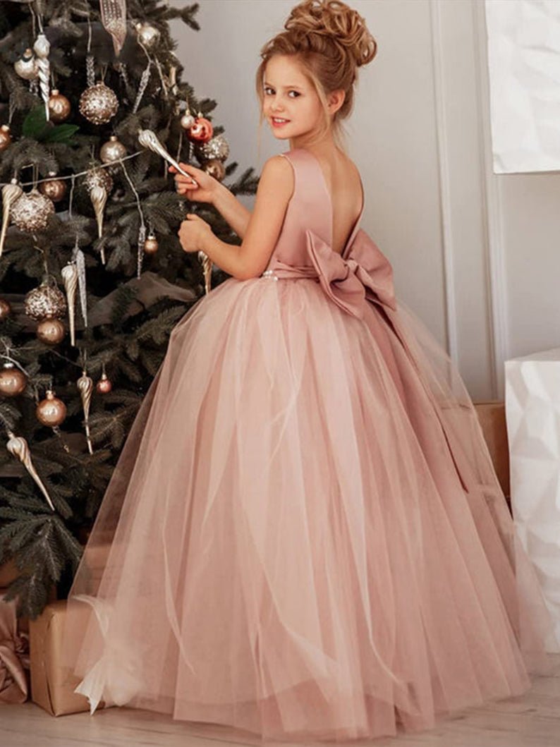 Princess Pageant Dress Light Up Flower Girls Ball Gowns - Uporpor