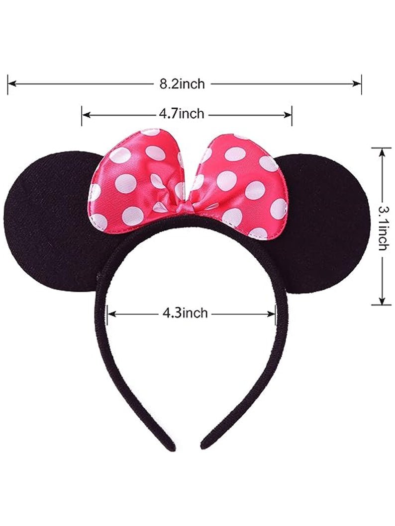 Rose Red Minnie Ears Party Favor Accessories Headband - Uporpor - Uporpor