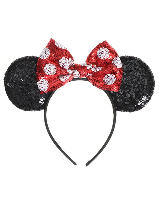 Sequin Minnie Ears Headband Dress up Cosplay - Uporpor