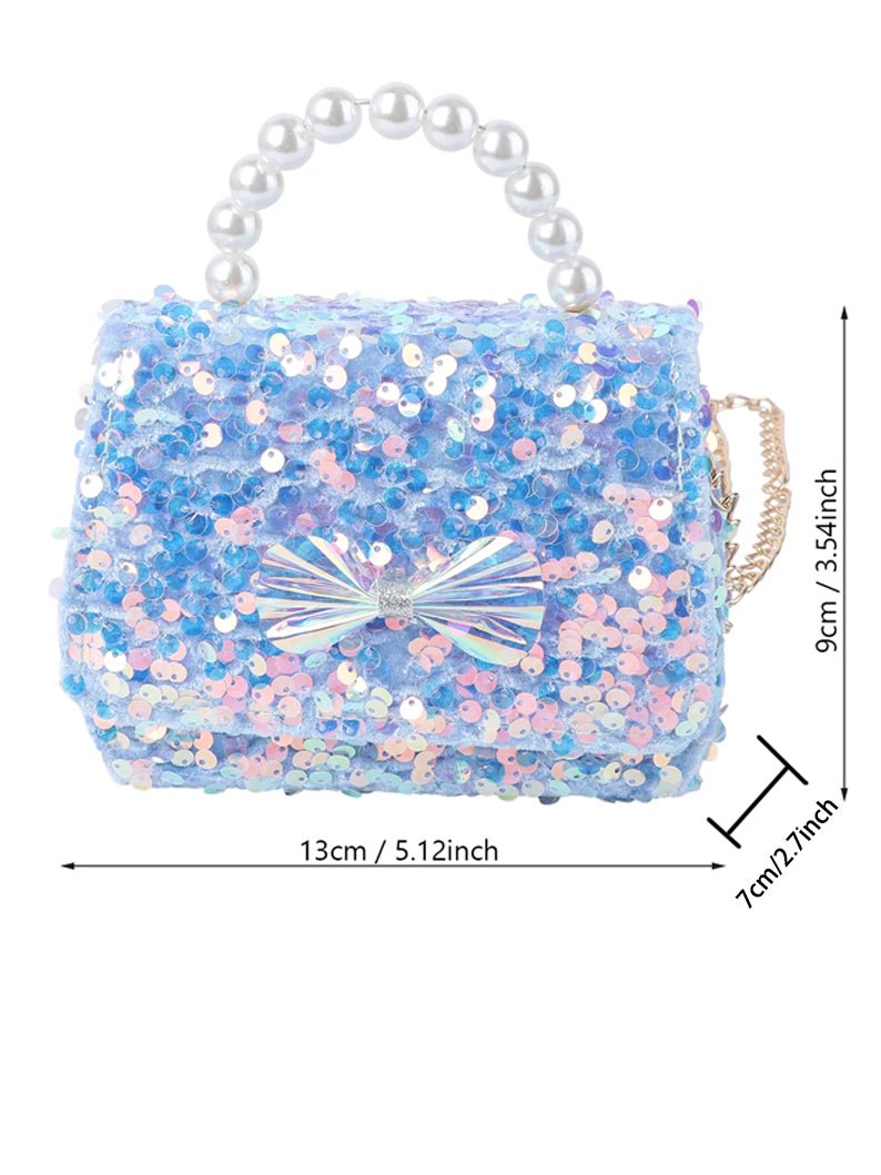 Sequined Bowknot Bag for Little Girls Elsa - Uporpor