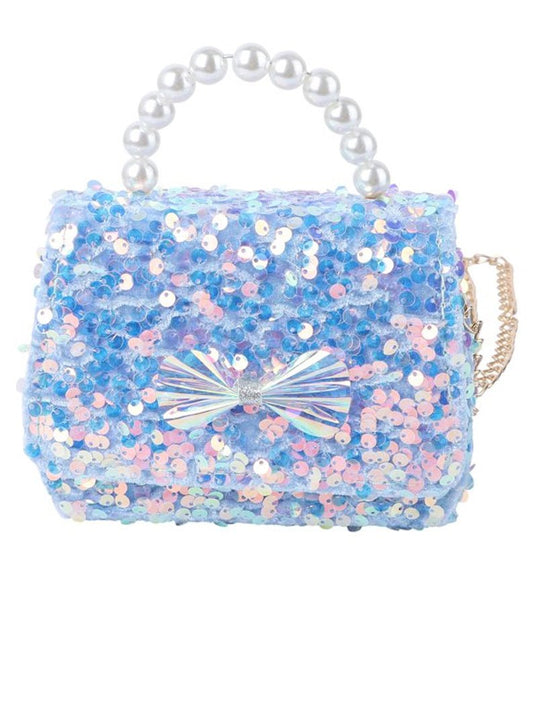 Sequined Bowknot Bag for Little Girls Elsa - Uporpor