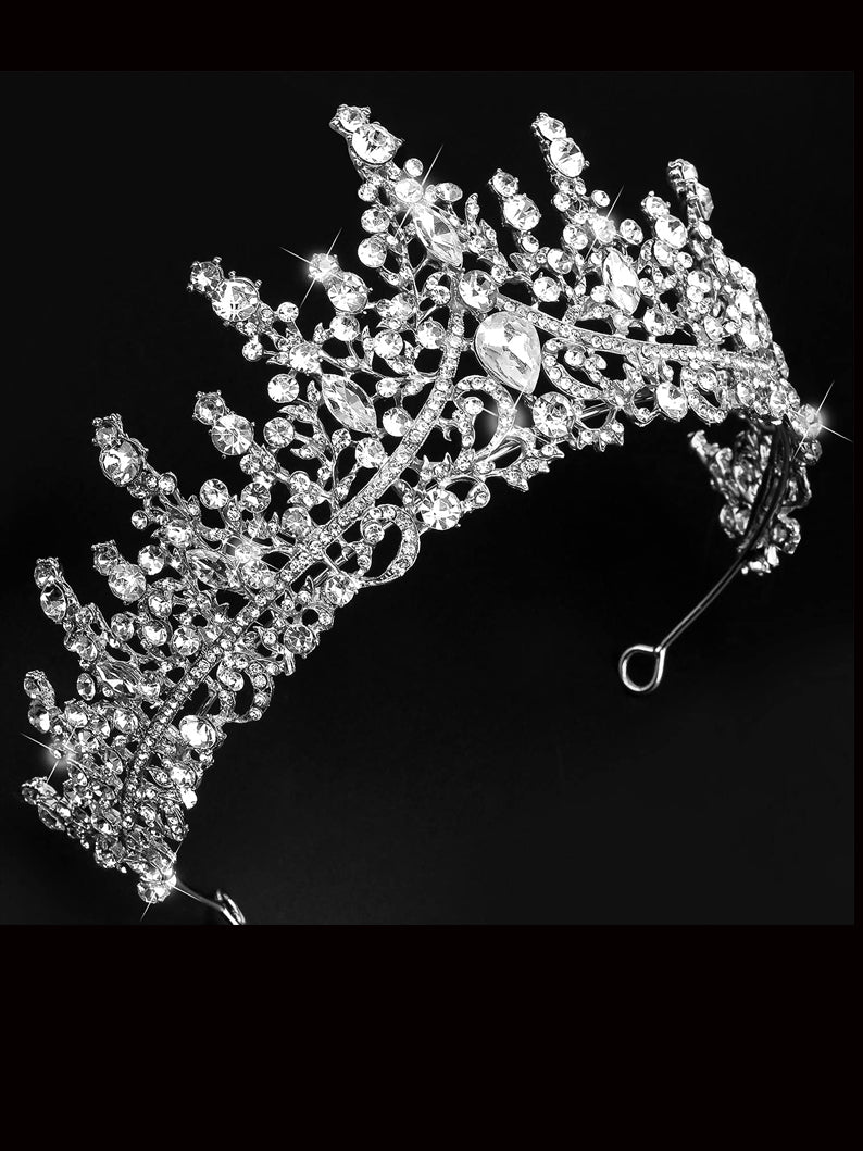 Silver Crystal Crowns for Pageant Party - Uporpor