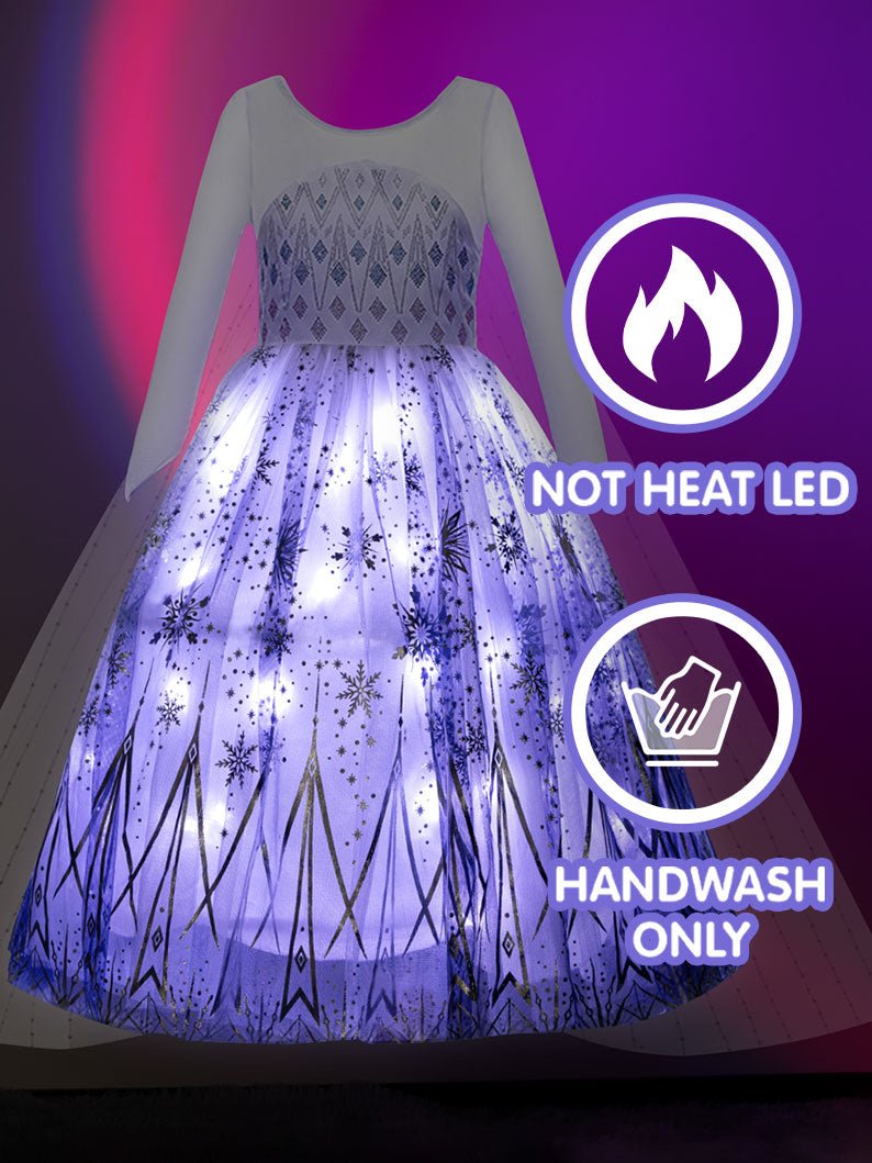 Snow LED Light Ball Gown Dress - Uporpor