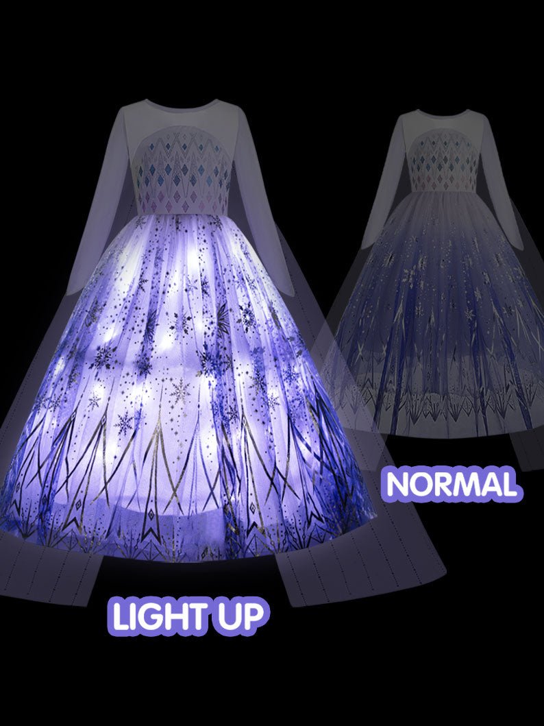 Snow LED Light Ball Gown Dress - Uporpor