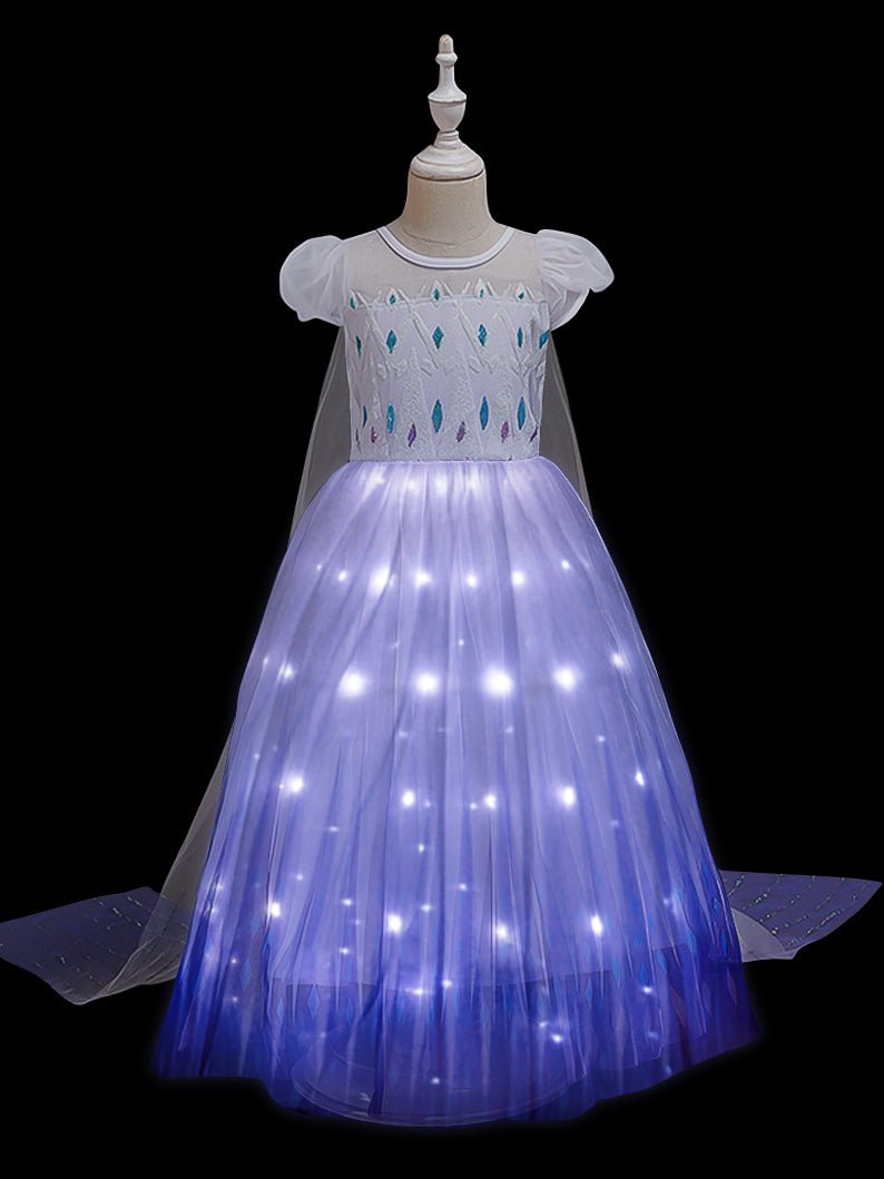 Snow LED Light Ball Gown short sleeve Dress - Uporpor - Uporpor