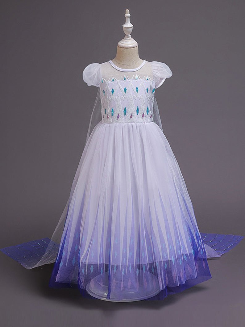 Snow LED Light Ball Gown short sleeve Dress - Uporpor - Uporpor