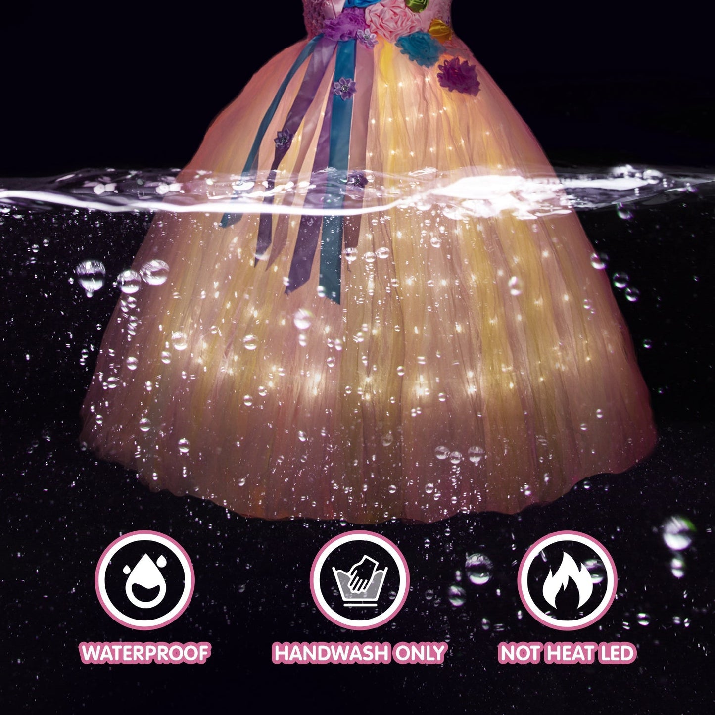 Unicorn Light Up Princess Dress - Uporpor - Uporpor